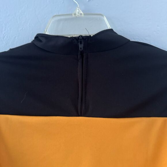 Star Trek Cosplay Shirt Yellow Black Uniform Costume Top Size Large with Pips - Picture 3 of 5
